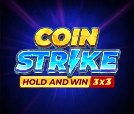 Coin Strike: Hold and Win slot logo by Playson at Instant Casino