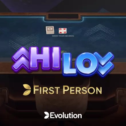 Enjoy First Person Hi Lo by Evolution – logo hosted on instantanecasino.fr