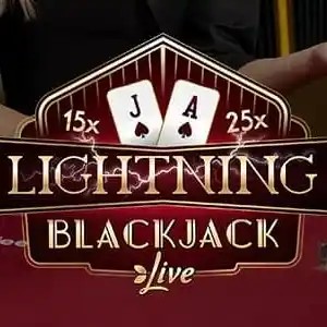 Lightning Blackjack logo – Live Dealer by Evolution at Instant Casino