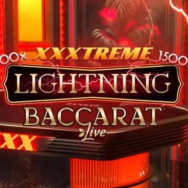 Official Live Dealer logo: XXXtreme Lightning Baccarat by Evolution at Instant Casino